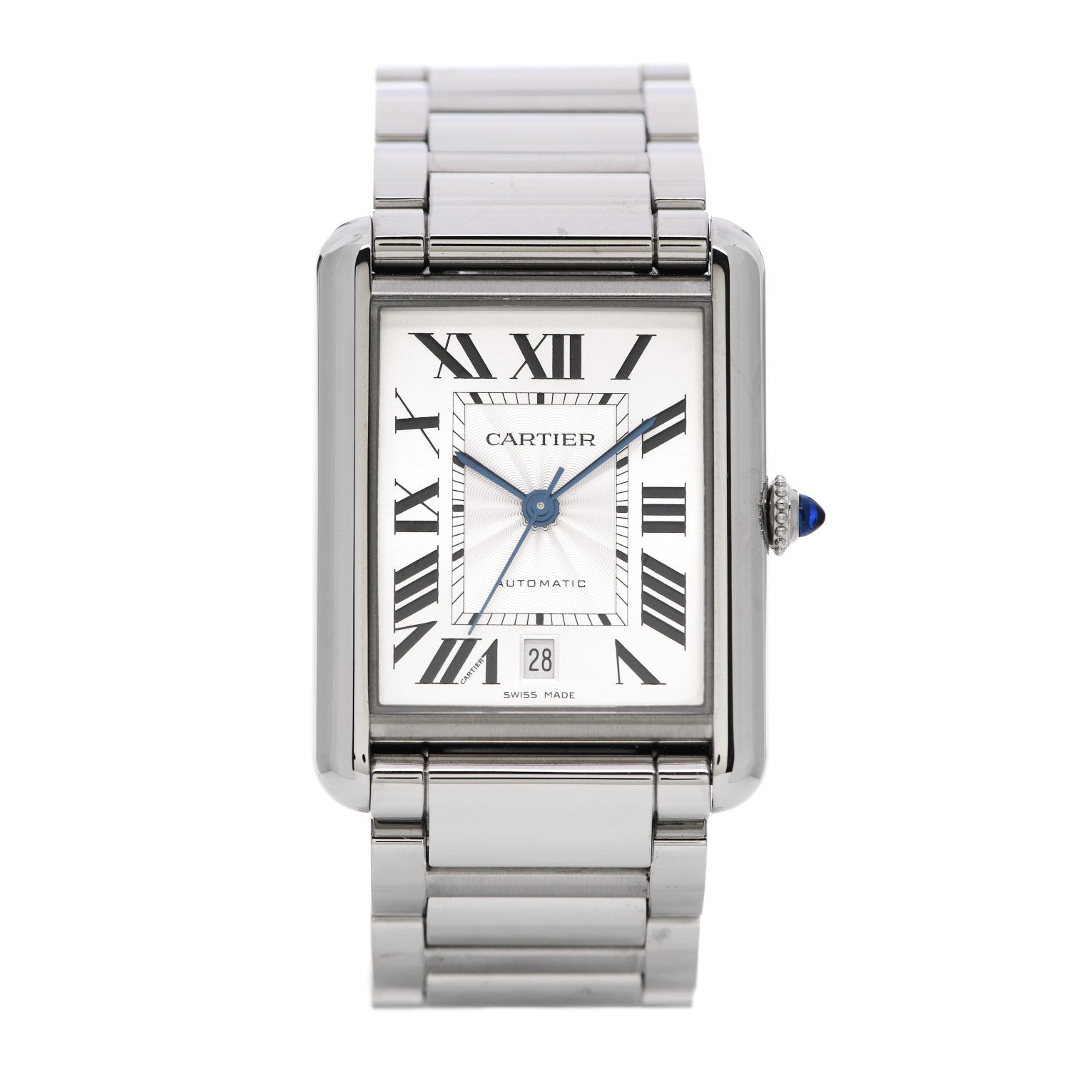 Cartier Stainless Steel 31mm Tank Must Automatic Watch 1 of 5