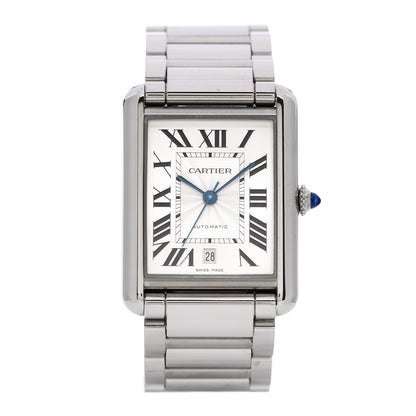 Cartier Stainless Steel 31mm Tank Must Automatic Watch 1 of 5
