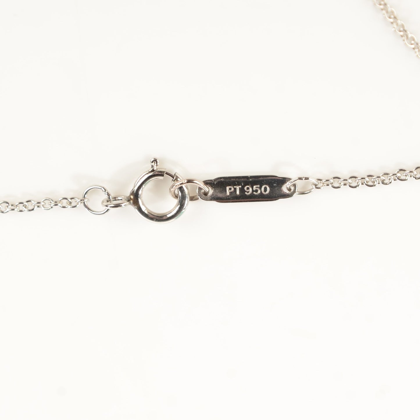 Platinum Diamond Letter Pendant Necklace U