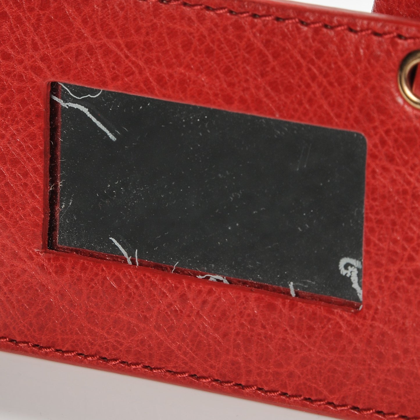 Agneau Giant 21 Rose Gold Hardware Envelope Clutch Rouge Coquelicot