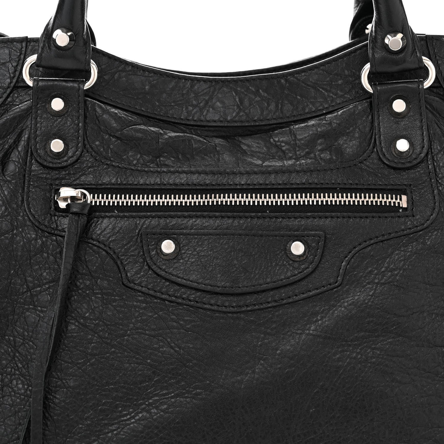 Balenciaga Agneau Classic Silver Hardware Velo Black 8 of 12