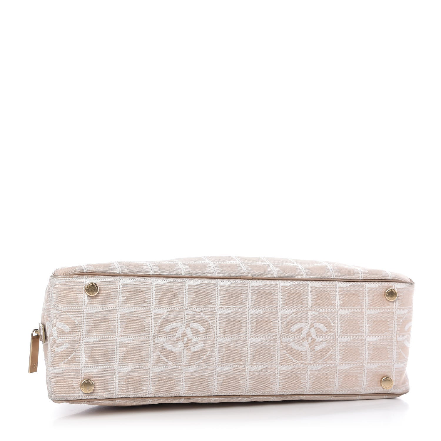 Chanel Nylon Travel Bowler Beige 4 of 9