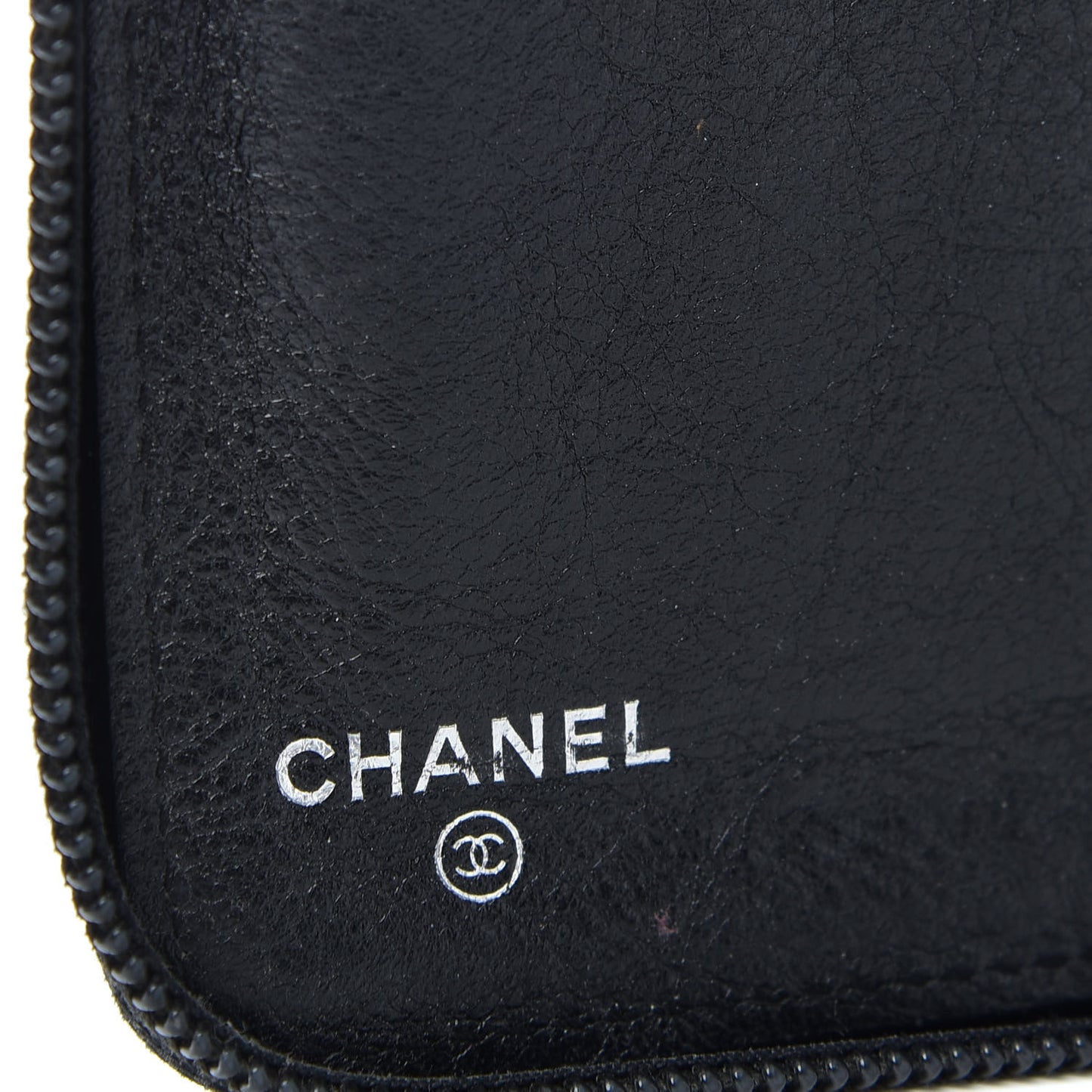Caviar Timeless Travel Zip Wallet Black