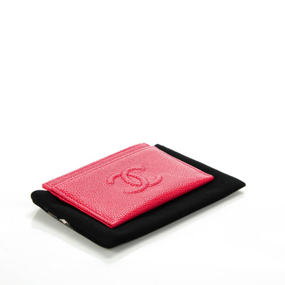 Chanel Caviar Timeless CC Card Holder Red 4 of 8