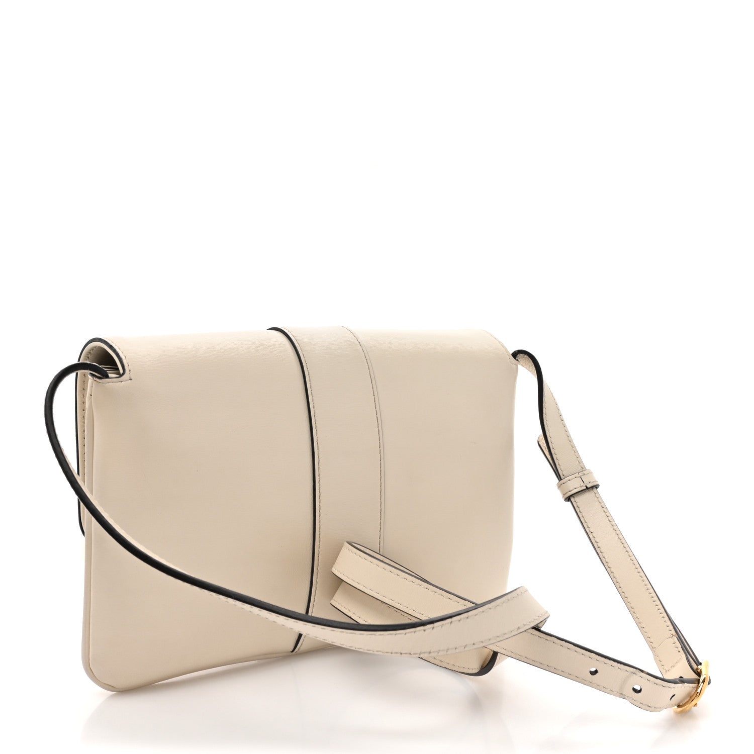 Gucci Calfskin Small Arli Flap Shoulder Bag Mystic White 3 of 14