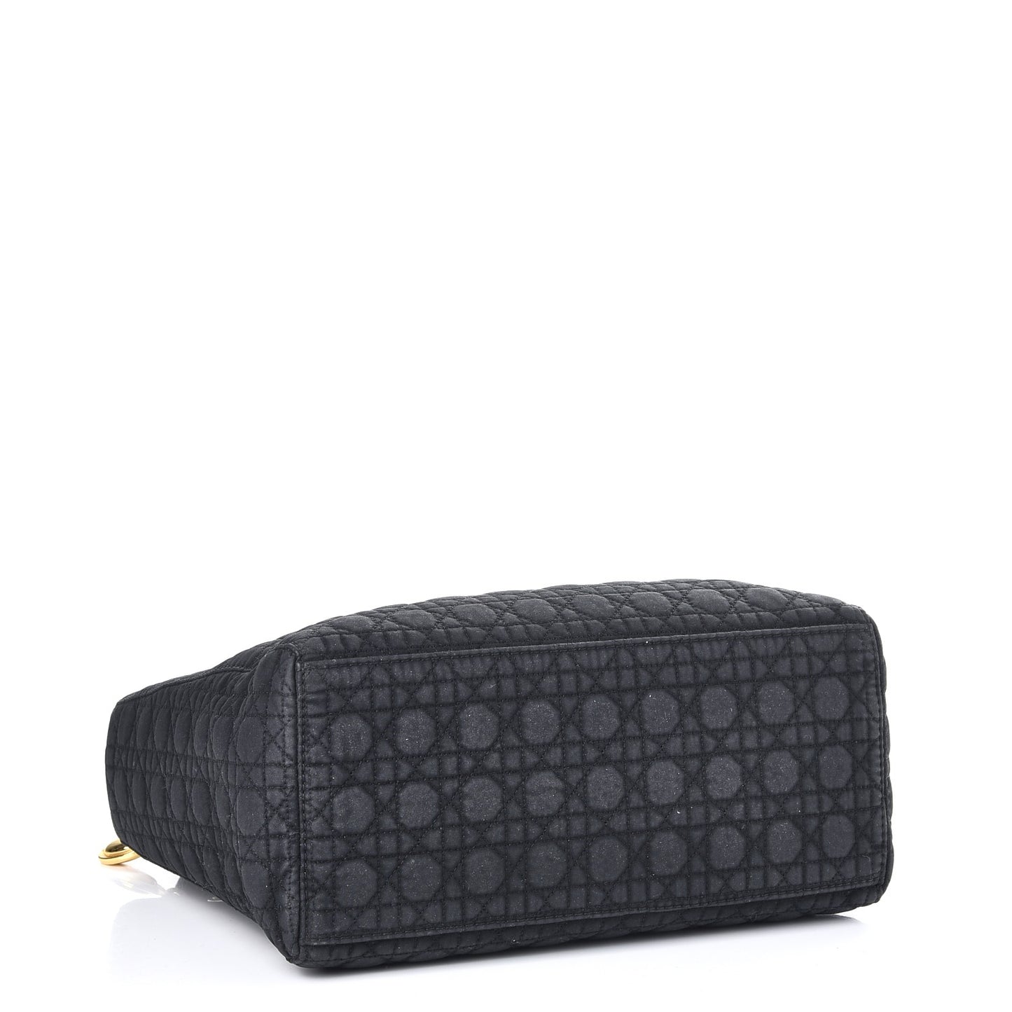 Nylon Cannage Medium Lady Dior Black
