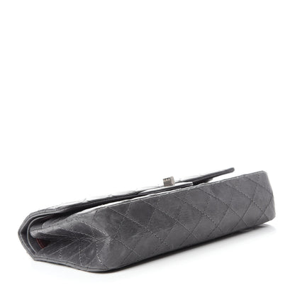 Chanel Aged Calfskin Quilted 50th Anniversary 2.55 Reissue 225 Flap Grey 4 of 12