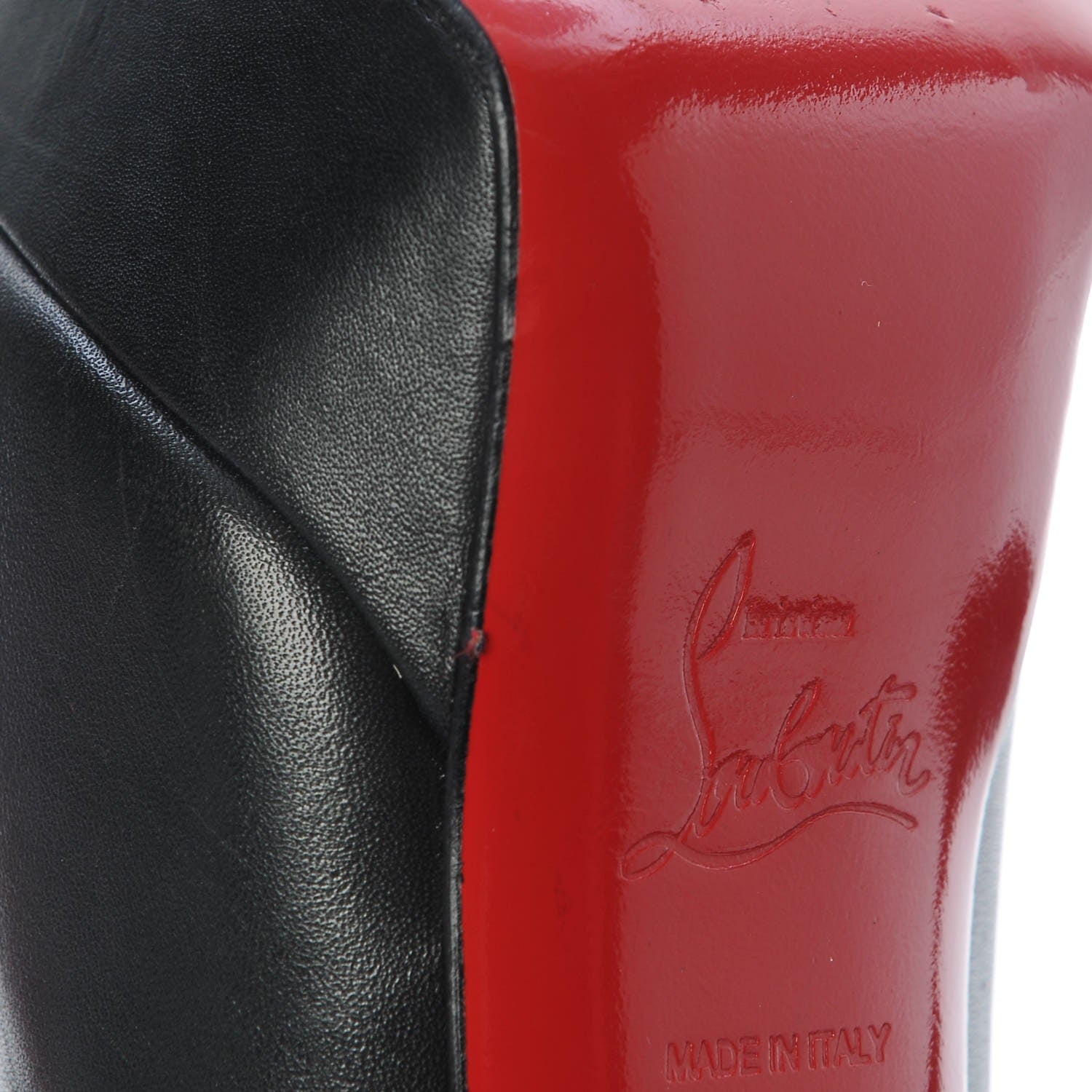 Christian Louboutin Calfskin Studded Miss Fast Plato 140 Platform Booties 39 Black 20 of 23