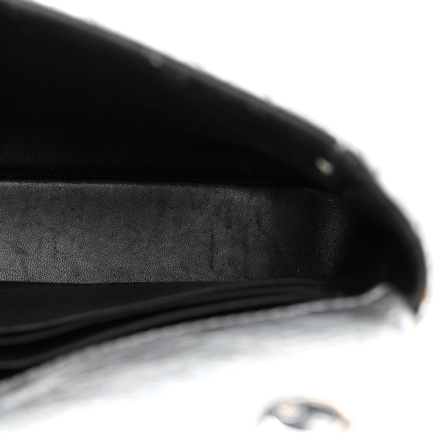 Balenciaga Metallic Arena Calfskin Logo Matelasse BB Chain Wallet Argent 11 of 11