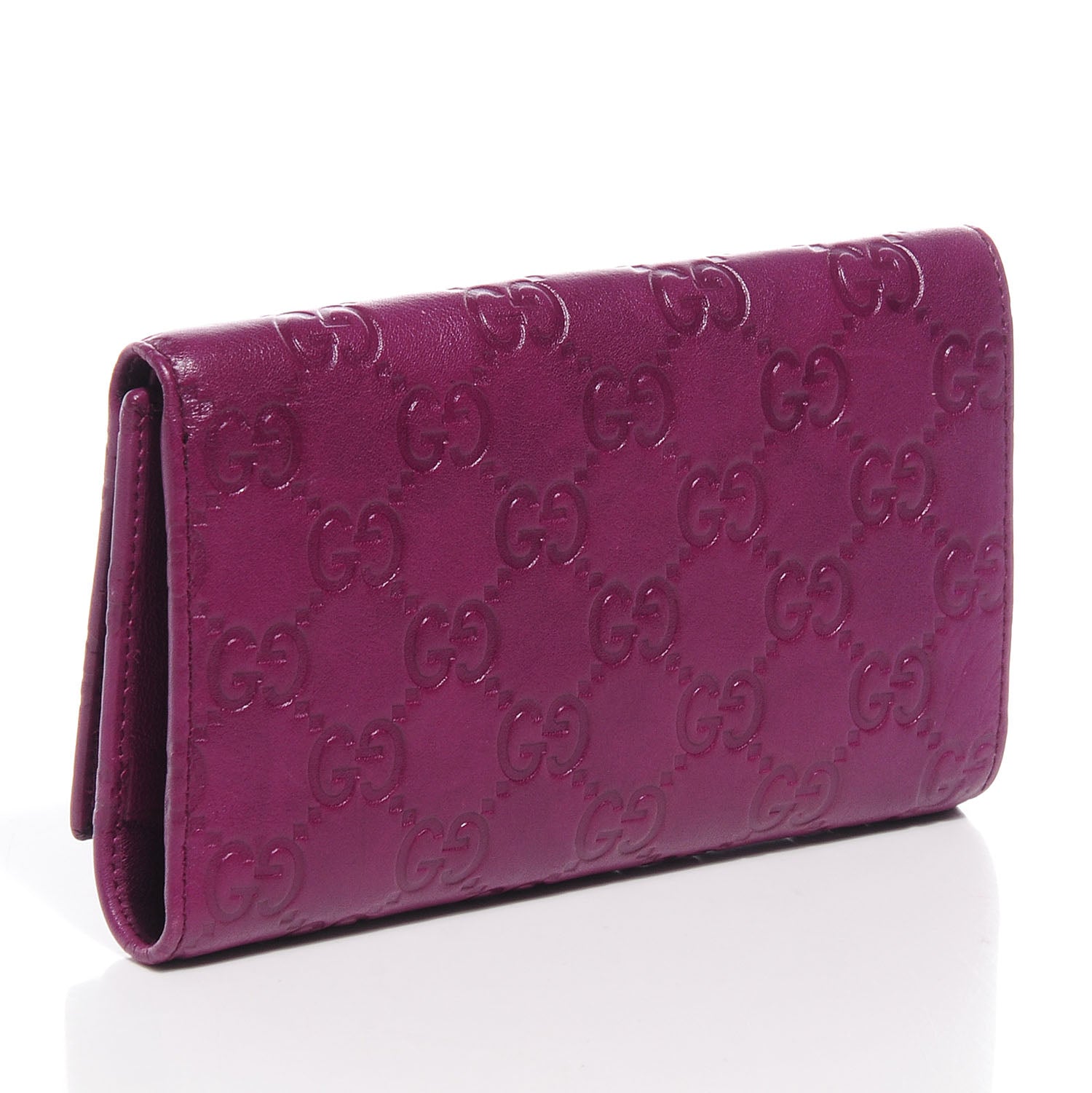 Gucci Guccissima Horsebit Clip Wallet Purple 3 of 7