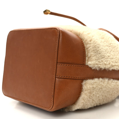 Saint Laurent Shearling Calfskin Small Emmanuelle Bucket Bag Natural Beige Brick 10 of 13