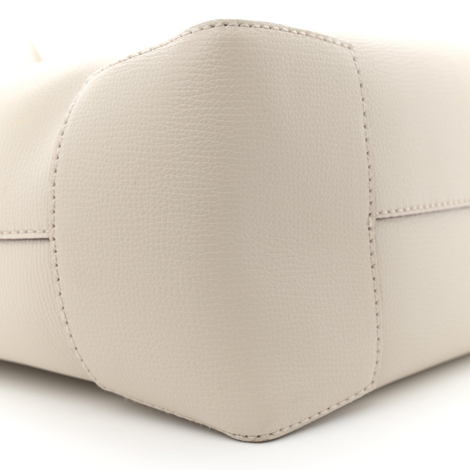 Burberry Calfskin Crest Embossed Small Tote Limestone 9 of 14