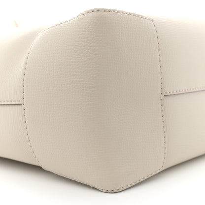 Burberry Calfskin Crest Embossed Small Tote Limestone 9 of 14