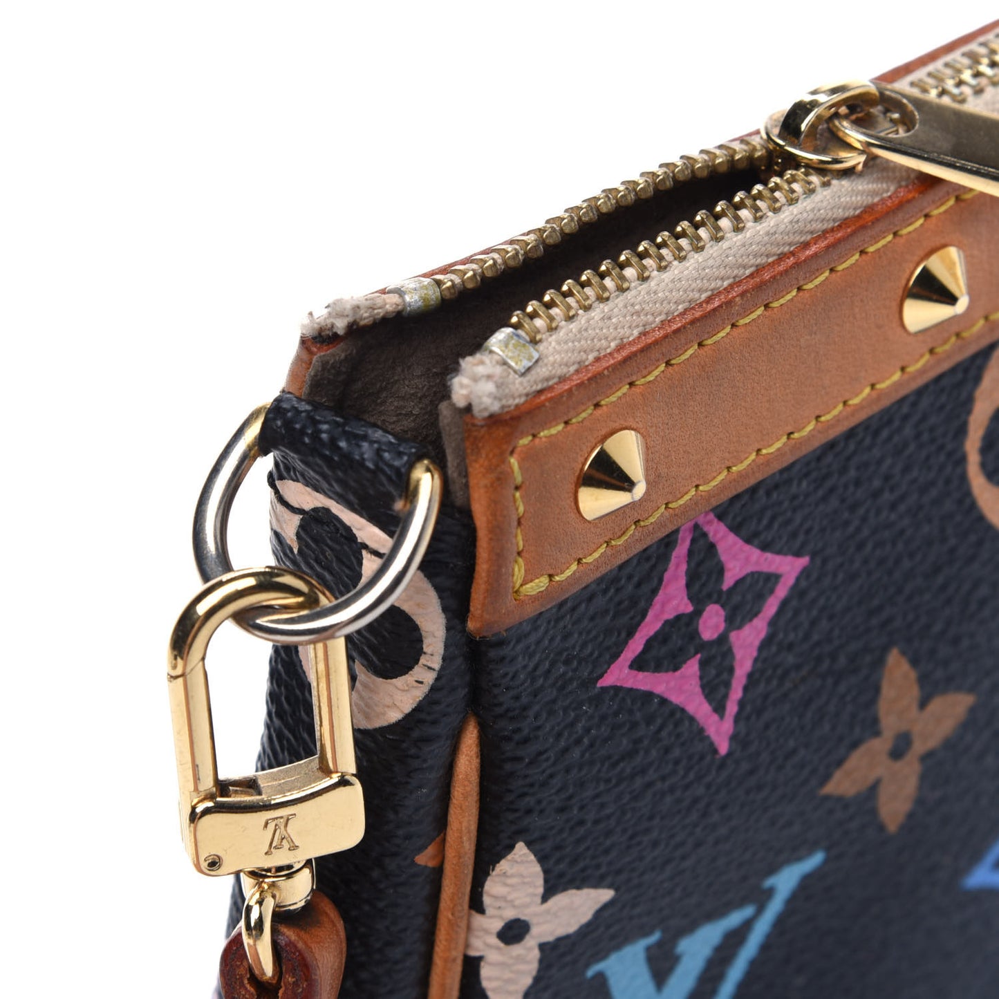 Monogram Multicolor Pochette Accessories Black