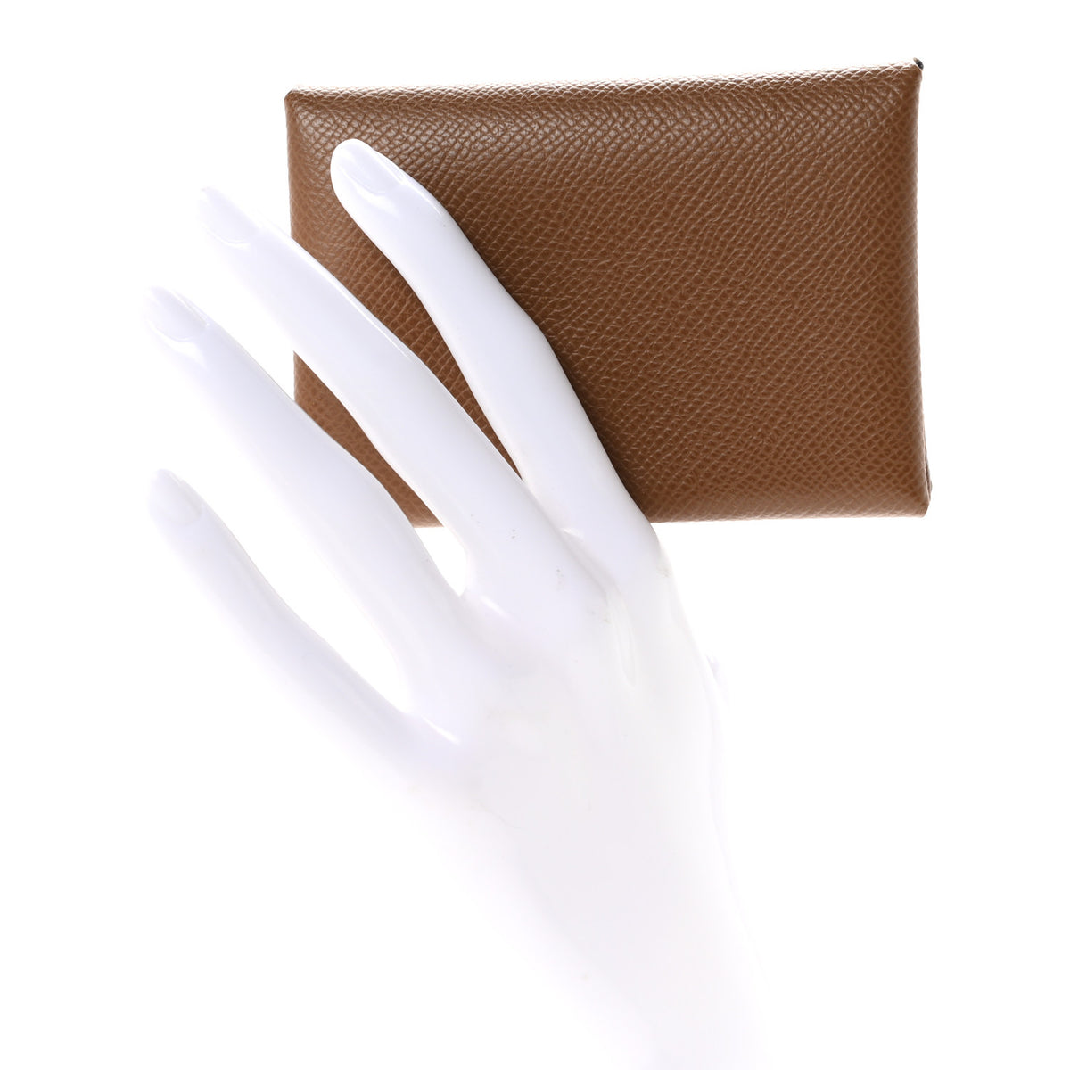 Hermes Epsom Calvi Duo Card Case Gold 2 of 8