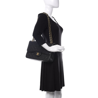 Chanel Caviar Quilted Jumbo Double Flap Black 2 of 14