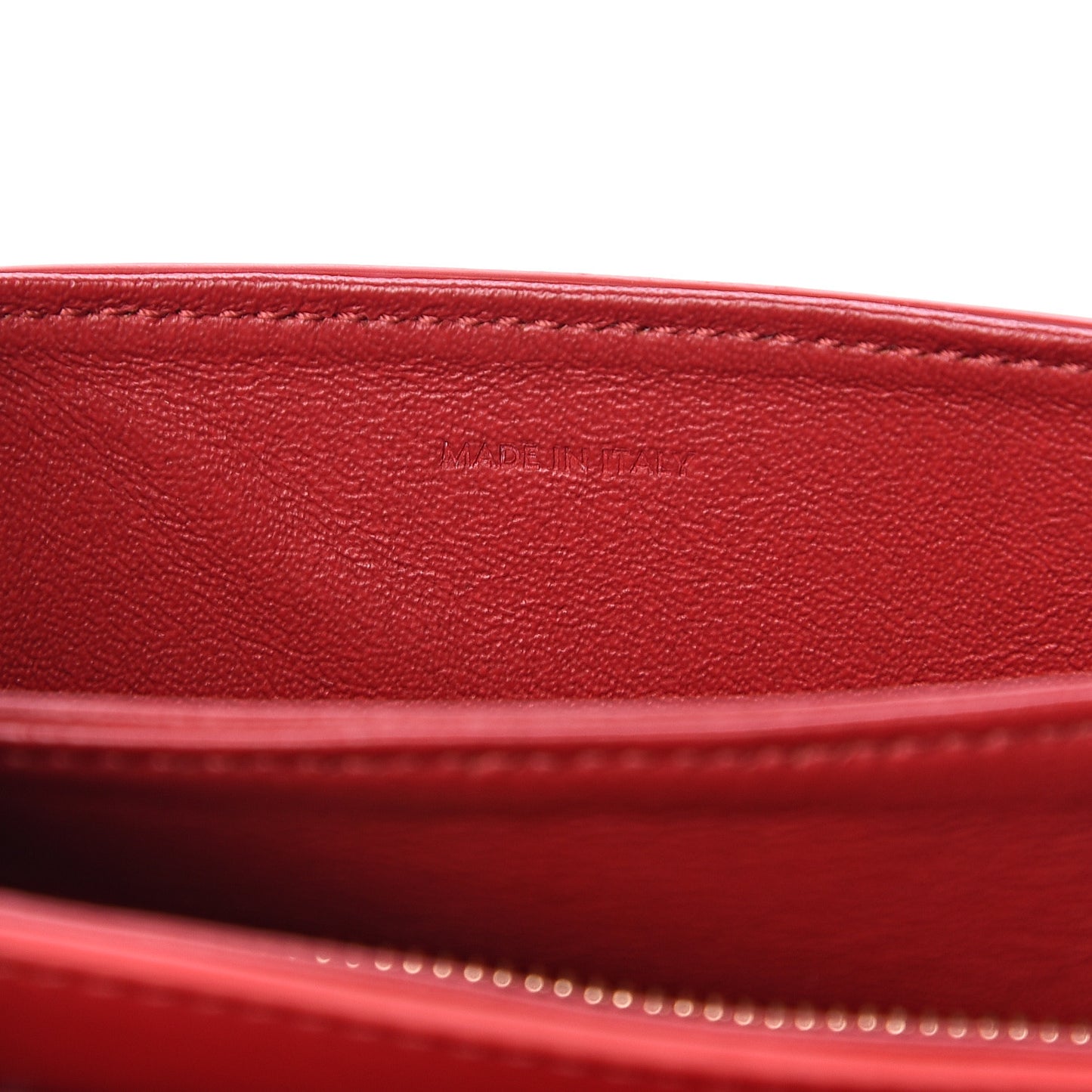 Shiny Calfskin Small C Bag Red