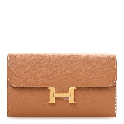 Hermes Epsom Constance Long Wallet Gold 1 of 9