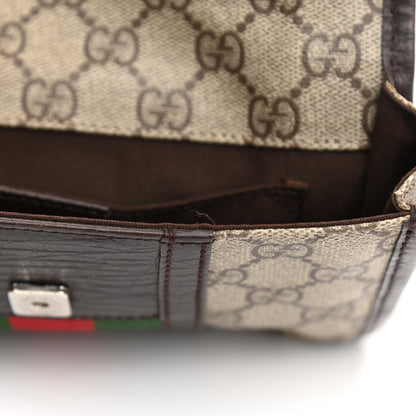 Gucci GG Monogram Plus Web Belt Bag Dark Brown 11 of 13