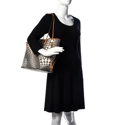 Louis Vuitton Monogram Kusama Waves Neverfull MM White 2 of 9