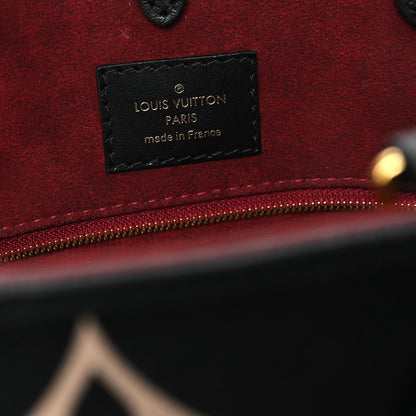Louis Vuitton Empreinte Monogram Giant Onthego MM Black Beige 5 of 9