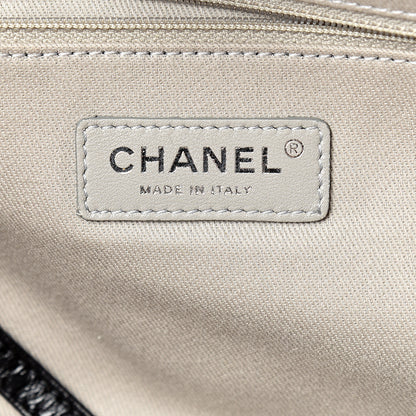 Chanel Glazed Calfskin Medium Deauville Tote Black 5 of 9