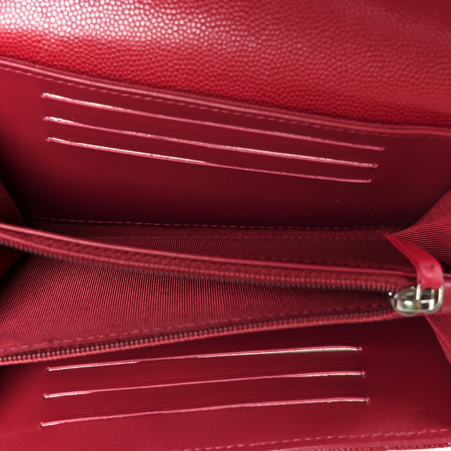 Chanel Caviar Quilted Medium Flap Wallet Red 5 of 9