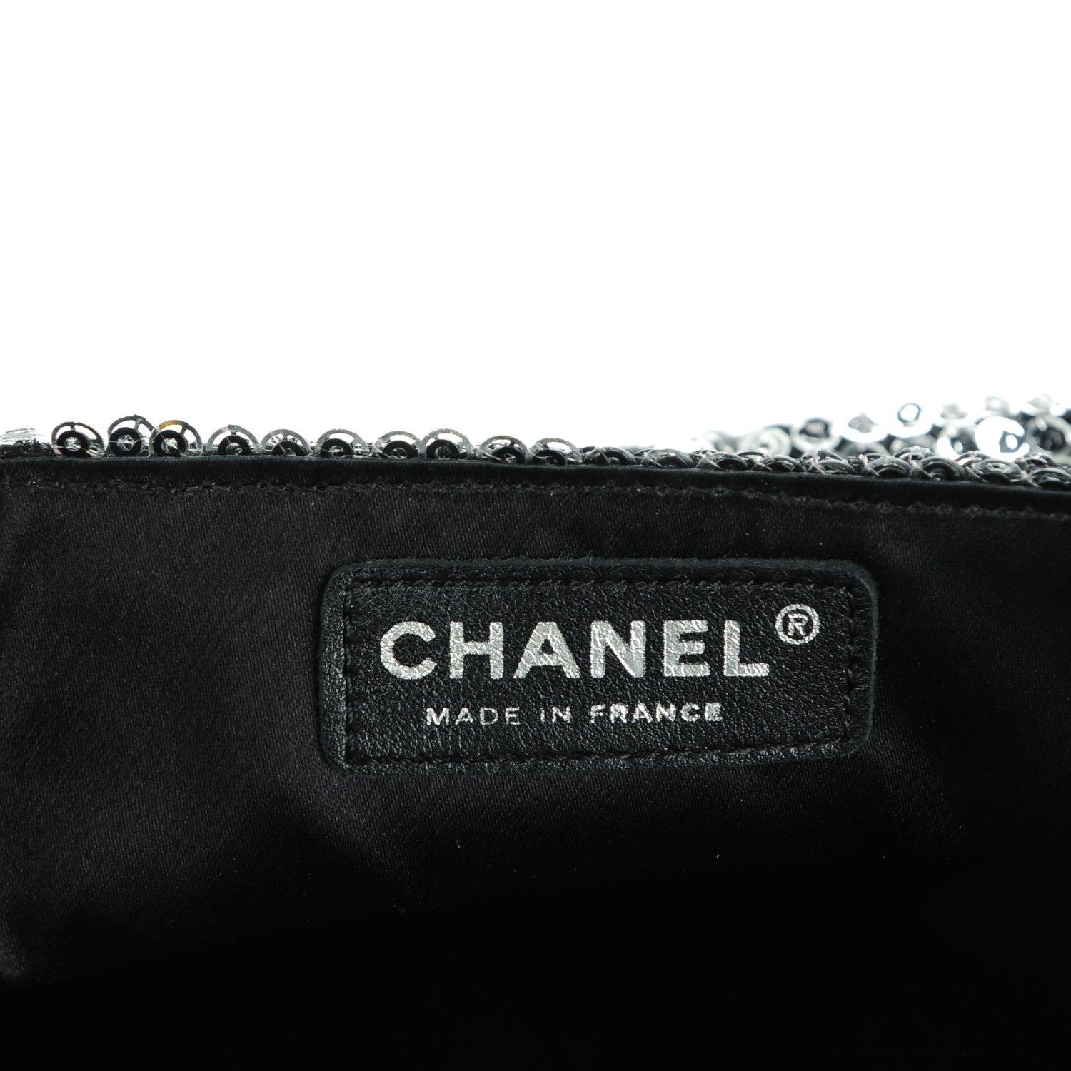 Chanel Sequin East West Flap Dark Silver 7 of 9