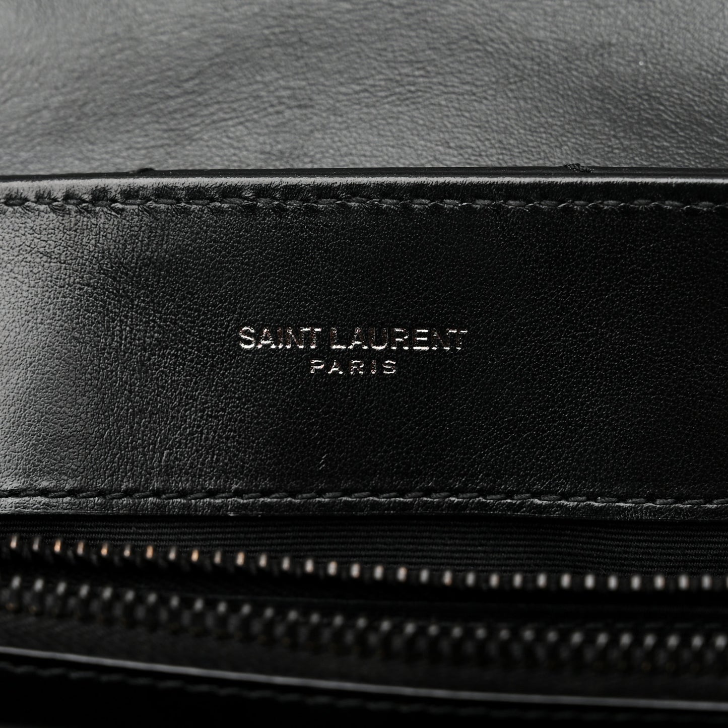 Calfskin Y Quilted Monogram Monochrome Small Loulou Chain Satchel Black