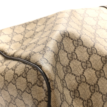 Gucci GG Plus Monogram Large Carry On Duffle Bag Brown 8 of 14