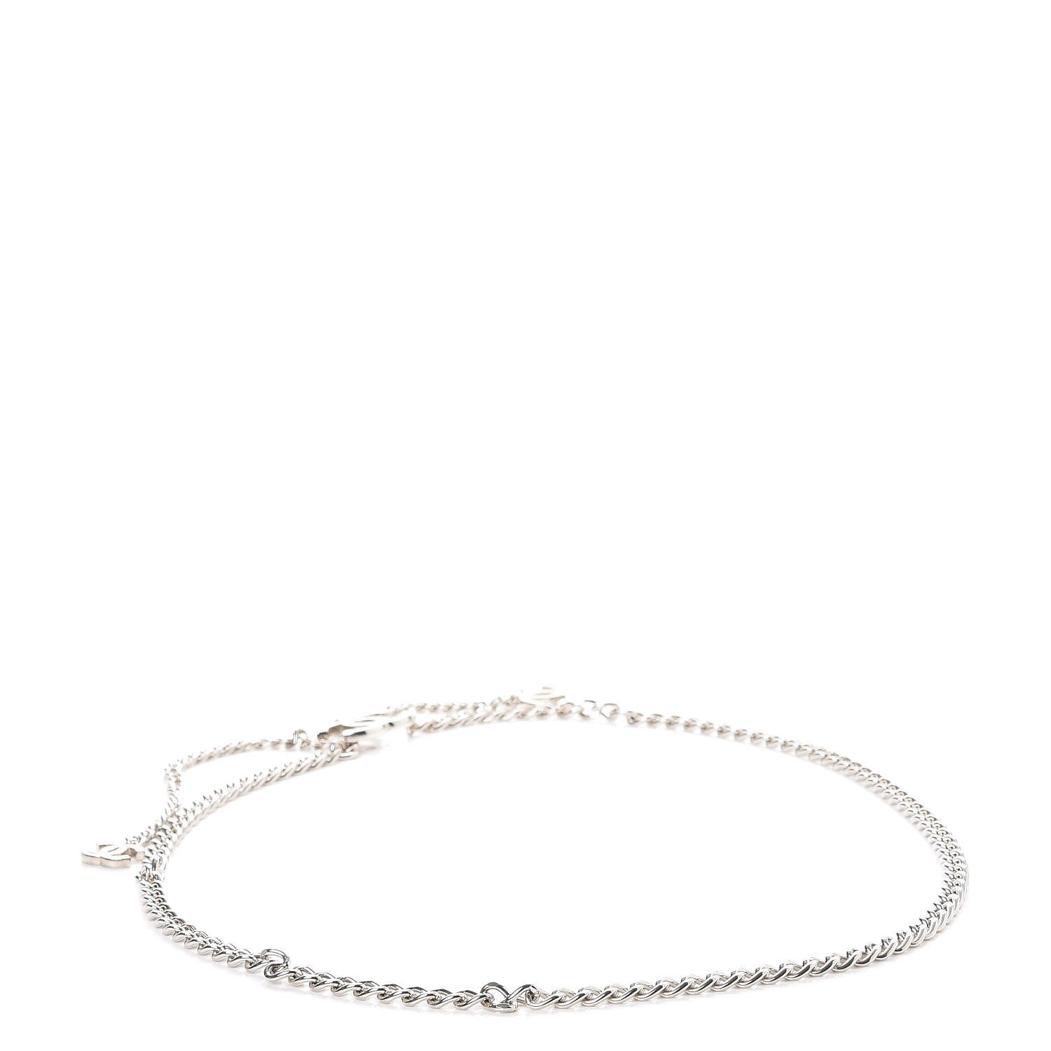 Chanel Chain Enamel CC Belt White Silver 3 of 7