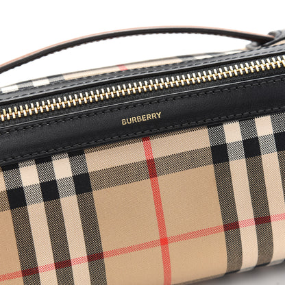 Burberry Vintage Check Calfskin Barrel Bag Archive Beige 6 of 9