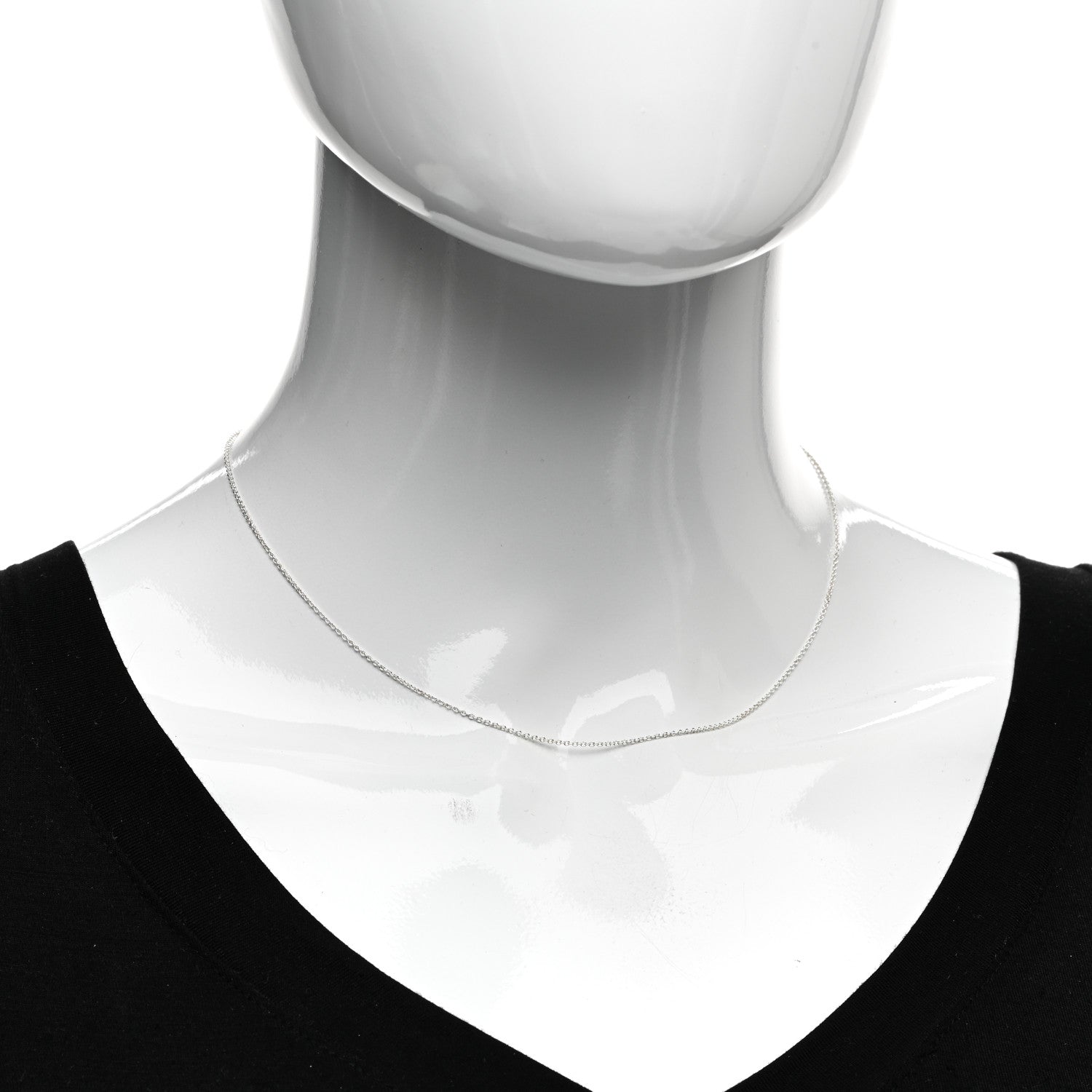 Tiffany Sterling Silver Chain Necklace 16" 2 of 4