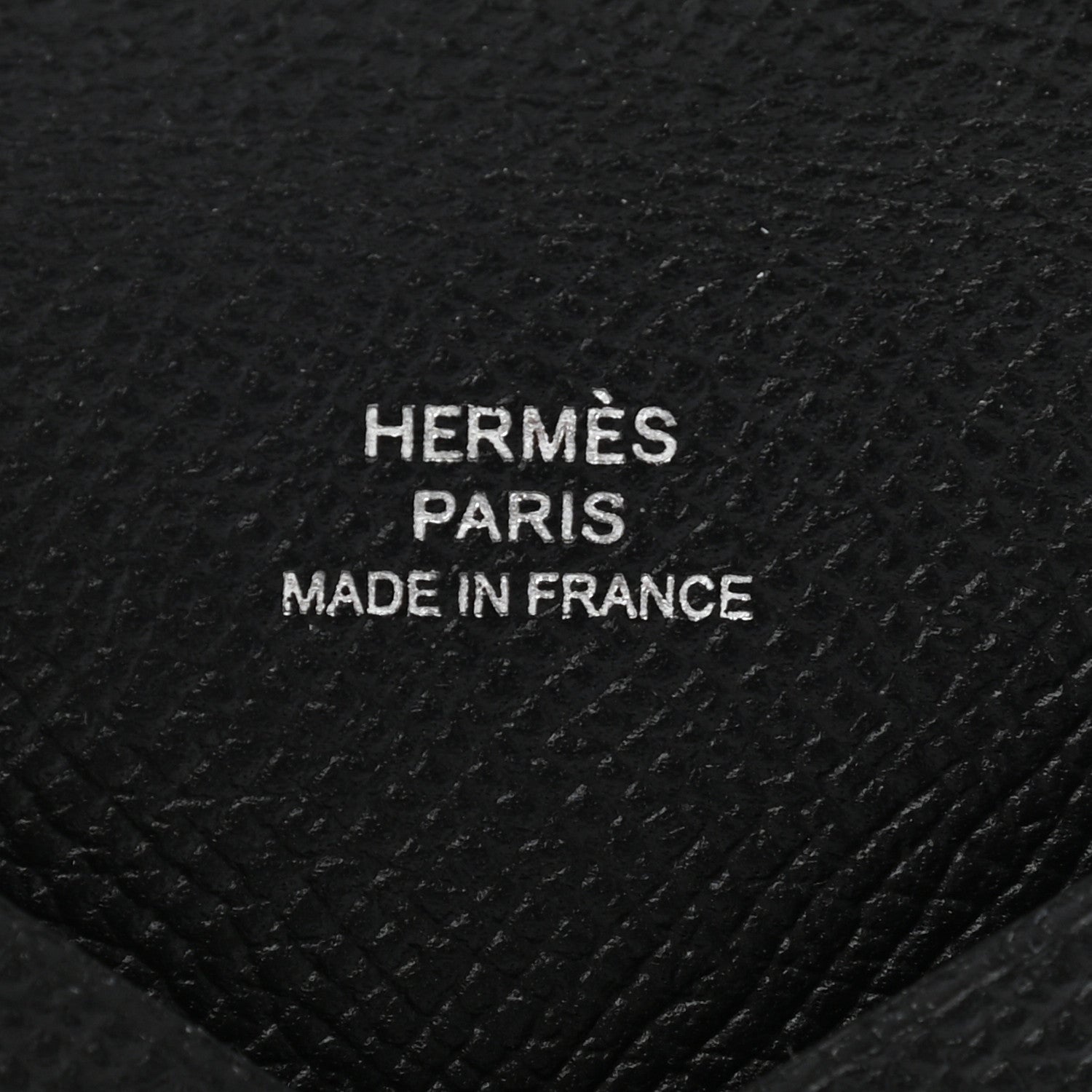 Hermes Epsom Calvi Card Case Black 5 of 5
