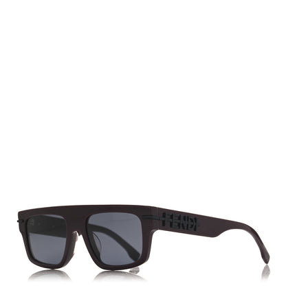 Fendi Acetate Fendigraphy Rectangle Sunglasses FE40091U Burgundy 1 of 7