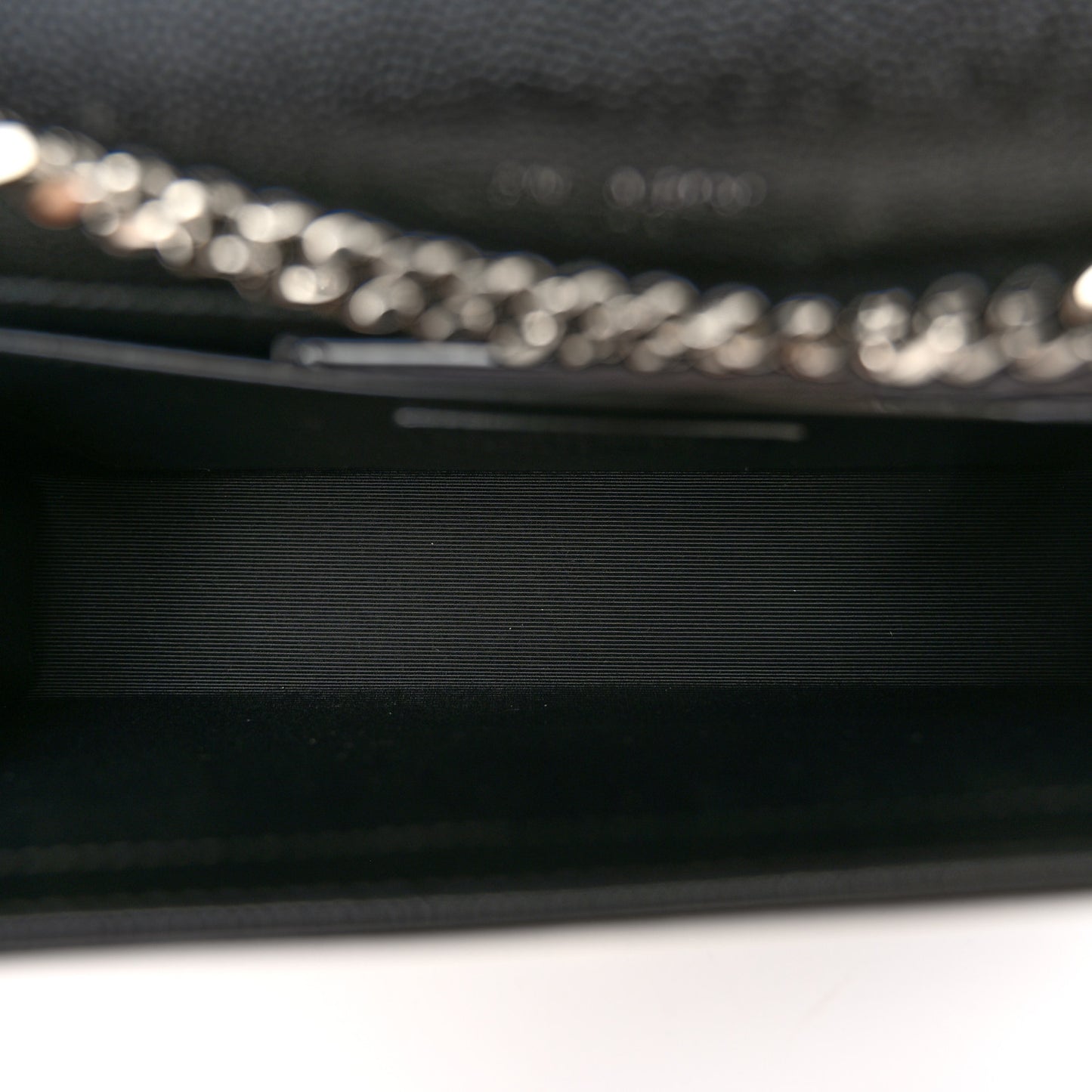 Grain De Poudre Medium Classic Monogram Kate Satchel Black