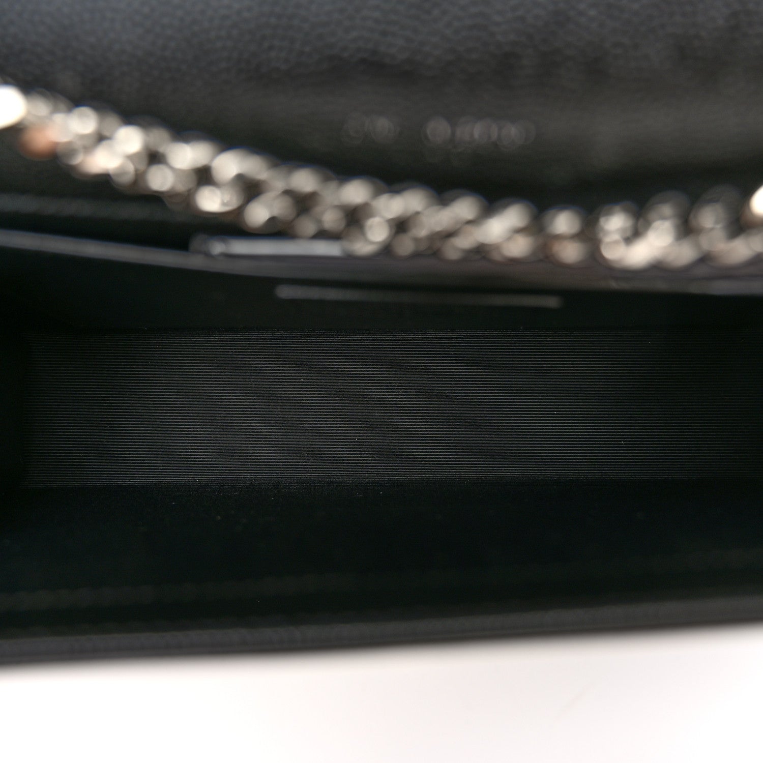 Saint Laurent Grain De Poudre Medium Classic Monogram Kate Satchel Black 5 of 9