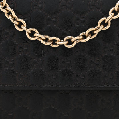 Gucci Soft Microguccissima Dice Chain Wallet Black 6 of 14