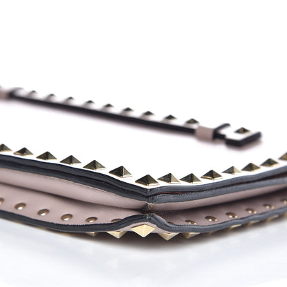 Valentino Garavani Nappa Rockstud Wristlet Clutch Poudre 7 of 8
