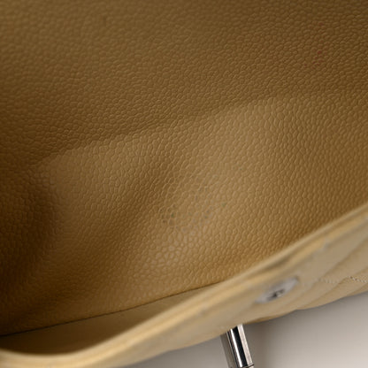 Chanel Caviar Quilted Medium Double Flap Beige Clair 17 of 20