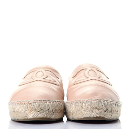 Chanel Lambskin CC Espadrilles 39 Nude 2 of 8