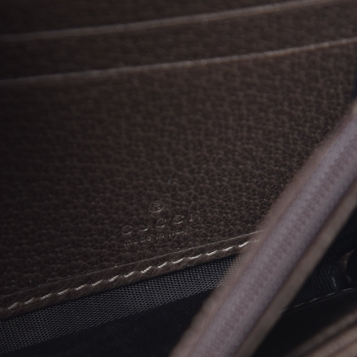 GG Supreme Monogram Web Ophidia Wallet On Chain Brown