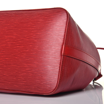 Louis Vuitton Epi Petit Noe Castillan Red 8 of 10