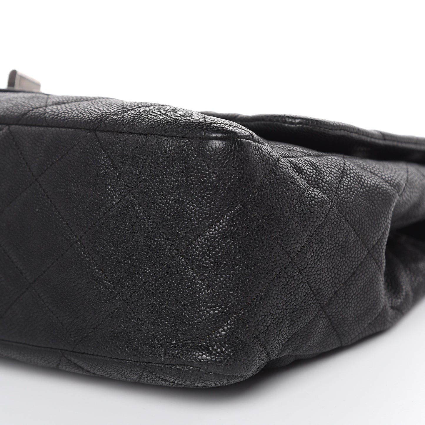 Washed Caviar Quilted 2.55 Reissue 227 Bijoux Chain Flap Black