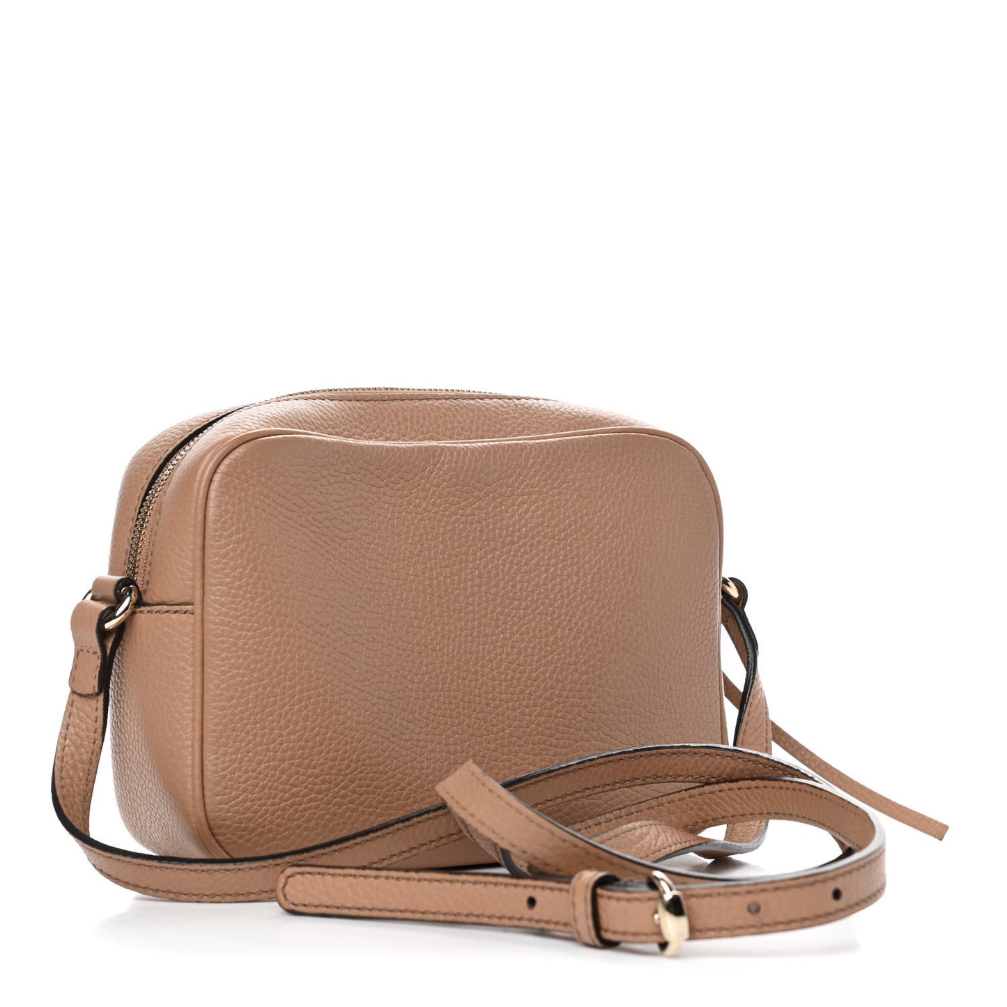 Pebbled Calfskin Small Soho Disco Bag Camelia