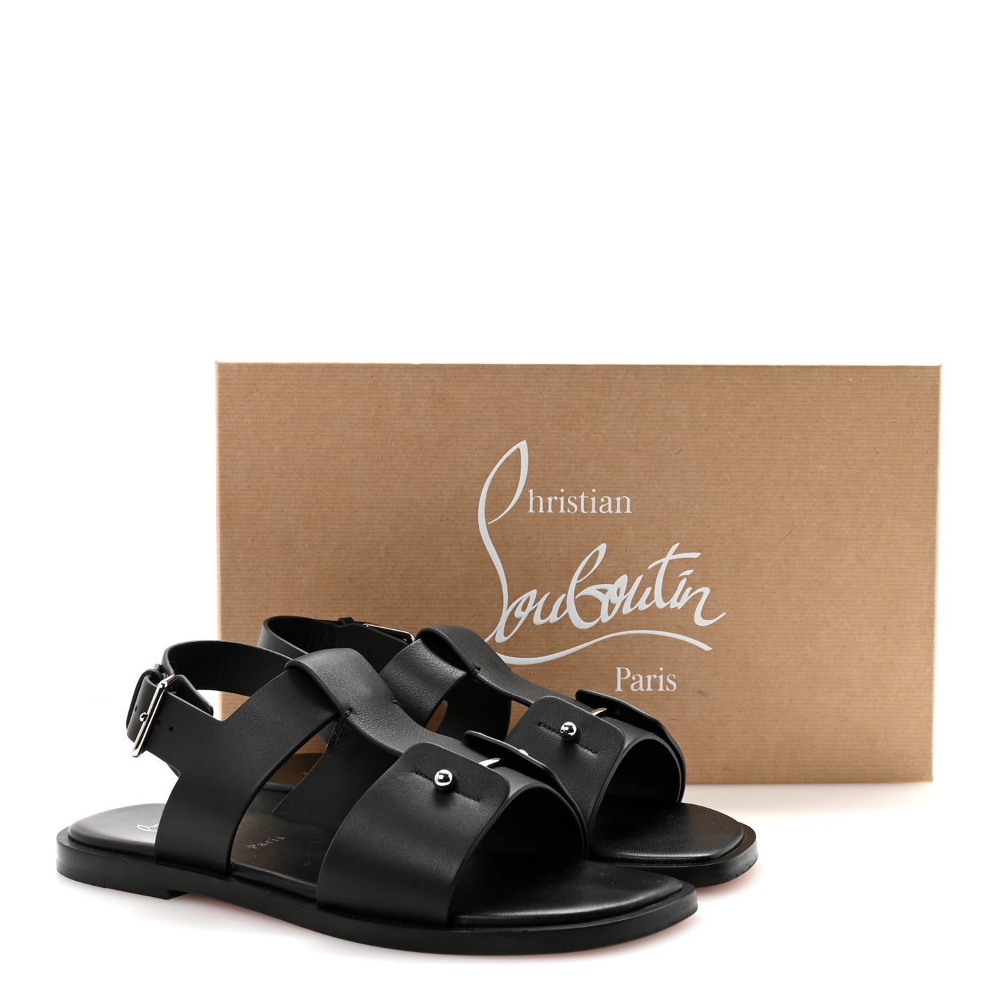 Calfskin Mens Chambeliss Sandals 41 Black