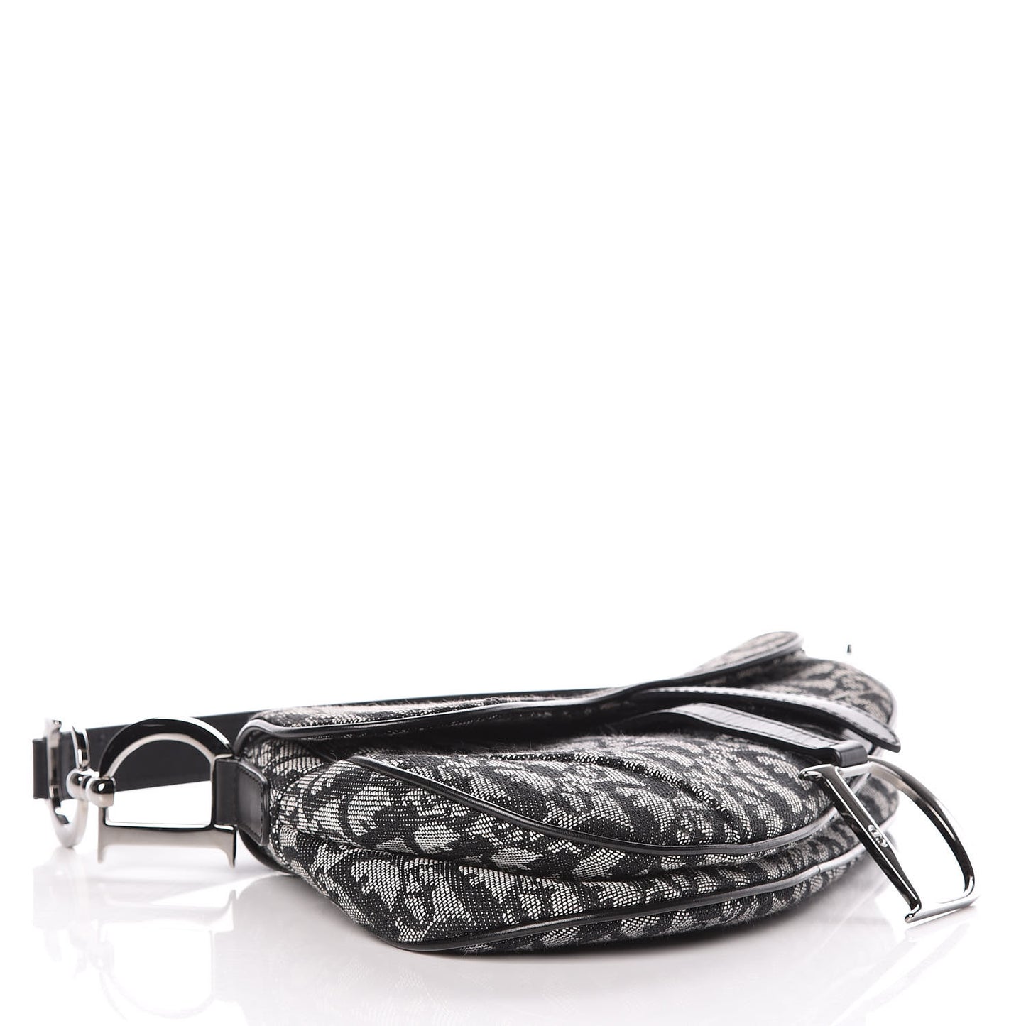 Monogram Saddle Bag Black