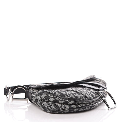 Christian Dior Monogram Saddle Bag Black 4 of 20