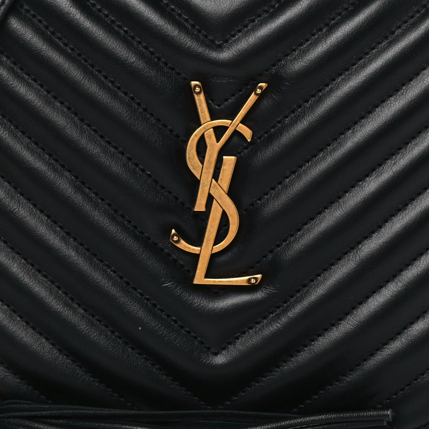 Calfskin Matelasse Monogram Lou Camera Bag Black