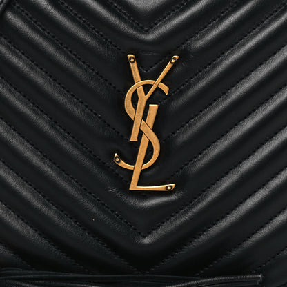 Saint Laurent Calfskin Matelasse Monogram Lou Camera Bag Black 8 of 15